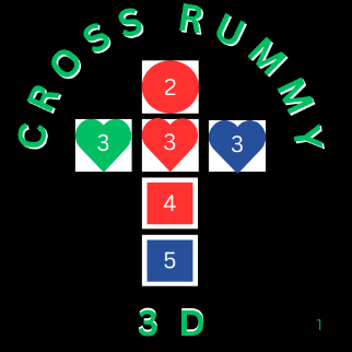 Cross Rummy 3D is a unique rummy game featuring custom tiles that can stand up like dominoes, combining rummy strategy with crossword‑style fun for family and friends.
