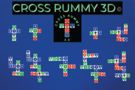 Cross Rummy 3D is a unique rummy game featuring custom tiles that can stand up like dominoes, combining rummy strategy with crossword‑style fun for family and friends.